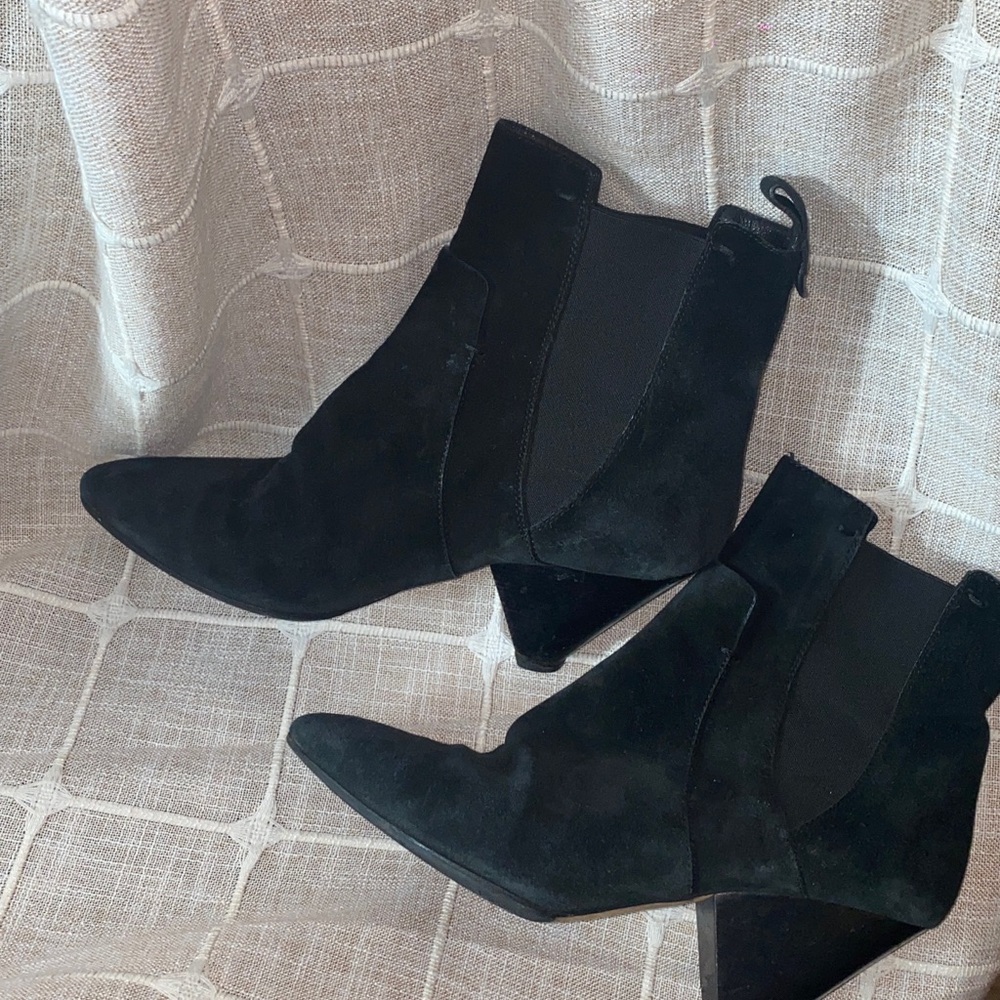 Veronica Beard Black Ankle Boots